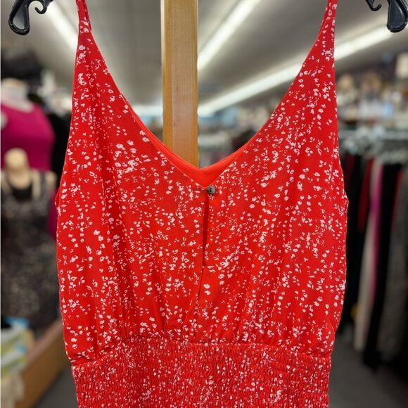 She + Sky Ladies Red Printed Blouse New - Picture 4 of 7